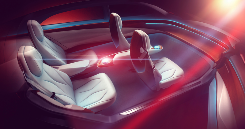 Illustration for article titled The Volkswagen I.D. Vizzion Concept Dumps The Steering Wheel Entirely